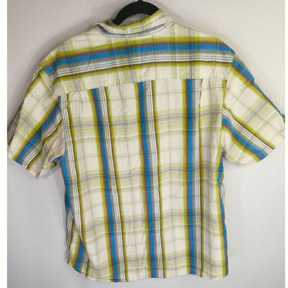Columbia Mens Plaid Cotton Short Sleeve Button Down Shirts Multicolor Size Large - Picture 3 of 6